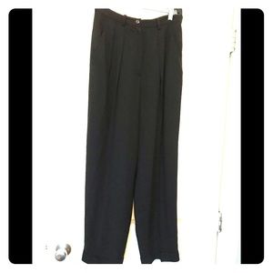 DKNY Black Pleated Trousers size 6